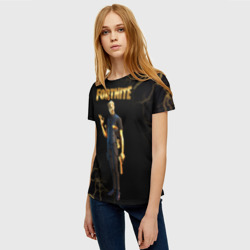 Женская футболка 3D Gold Midas Fortnite 2 - фото 2