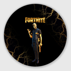 Круглый коврик для мышки Gold Midas Fortnite 2