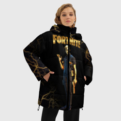 Женская зимняя куртка Oversize Gold Midas Fortnite 2 - фото 2