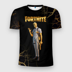 Мужская футболка 3D Slim Gold Midas Fortnite 2