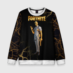 Детский свитшот 3D Gold Midas Fortnite 2