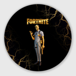 Круглый коврик для мышки Gold Midas Fortnite 2