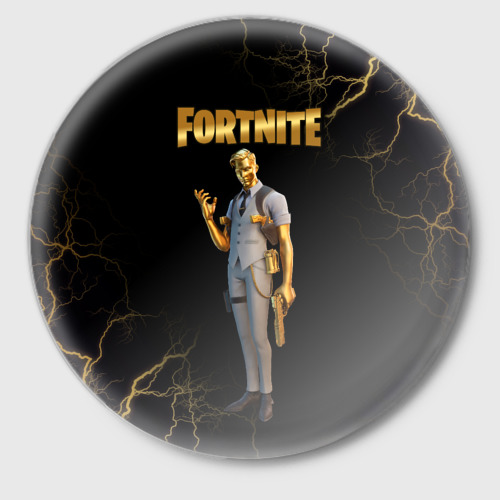 Значок Gold Midas Fortnite 2, цвет белый