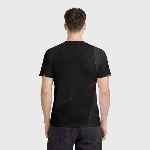 Мужская футболка 3D с принтом Dark, вид сзади #2