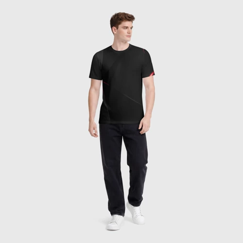 Мужская футболка 3D с принтом Dark, вид сбоку #3