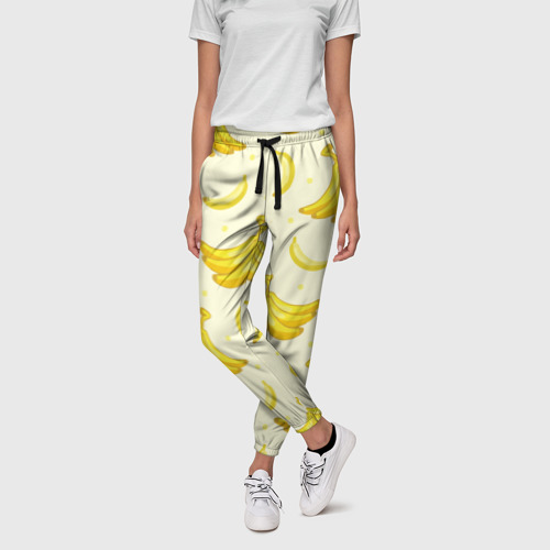 Женские брюки 3D Банана, цвет 3D печать - фото 3