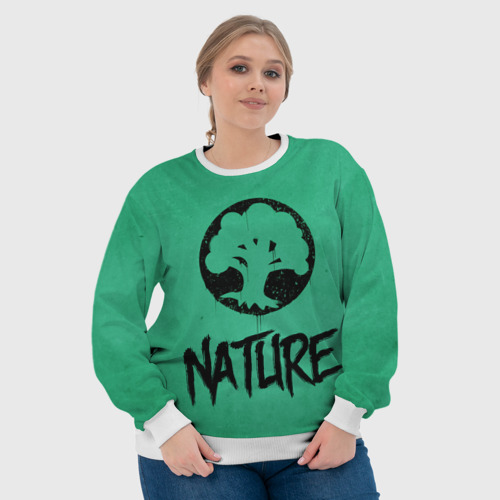 Женский свитшот 3D Emblems Nature, цвет 3D печать - фото 6