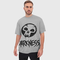 Мужская футболка oversize 3D Emblems Darkness - фото 2