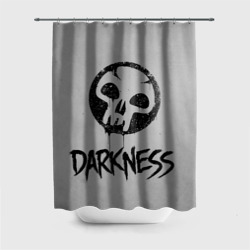 Штора 3D для ванной Emblems Darkness