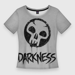Женская футболка 3D Slim Emblems Darkness