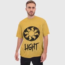 Мужская футболка oversize 3D Emblems Light - фото 2