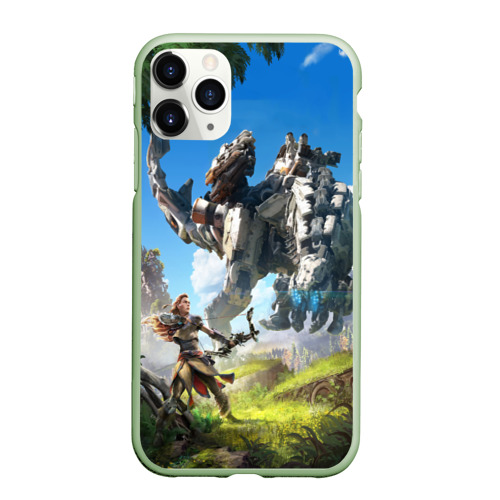 Чехол для iPhone 11 Pro матовый Horizon Zero Dawn, цвет салатовый