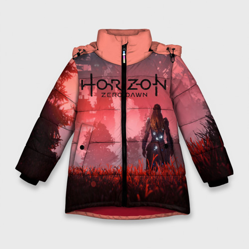 Зимняя куртка для девочек 3D Horizon Zero Dawn, цвет красный