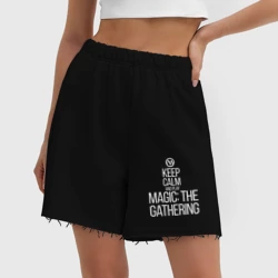 Женские шорты oversize футер хлопок Keep calm and play - фото 2