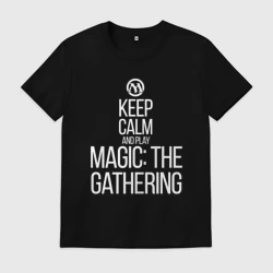 Мужская футболка хлопок Keep calm and play