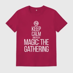 Мужская футболка хлопок Keep calm and play