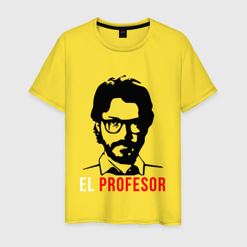 Мужская футболка из хлопка с принтом Бумажный дом La Casa de Papel, вид спереди №1
