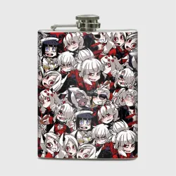 Фляга Helltaker girls pattern