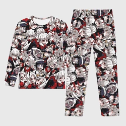 Мужской костюм для дома 3D Helltaker girls pattern