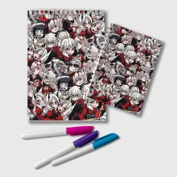 Блокнот Helltaker girls pattern