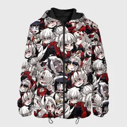 Мужская куртка 3D Helltaker girls pattern