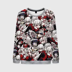 Мужской свитшот 3D Helltaker girls pattern