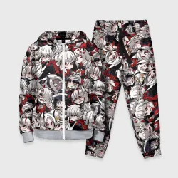 Детский костюм 3D Helltaker girls pattern