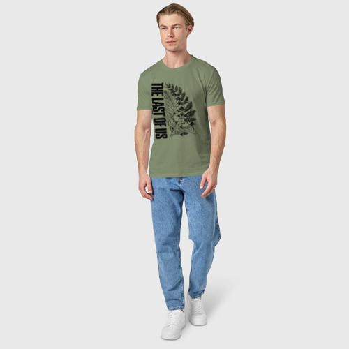 Мужская футболка хлопок с принтом THE LAST OF US 2, вид сбоку #3