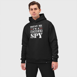 Мужской костюм oversize хлопок Trust me i'm a Russian Spy - фото 2