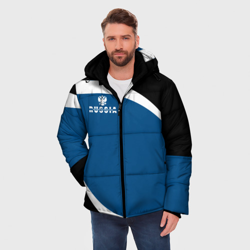 Мужская зимняя куртка 3D Russia, цвет черный - фото 3