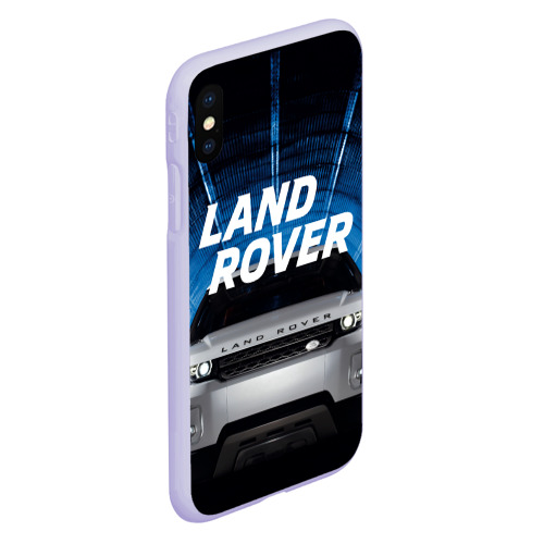 Чехол для iPhone XS Max матовый Land Rover, цвет светло-сиреневый - фото 3