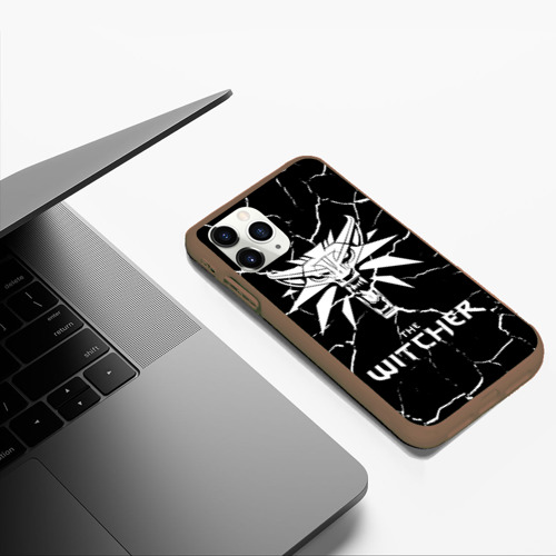 Чехол для iPhone 11 Pro Max матовый The Witcher, цвет коричневый - фото 5