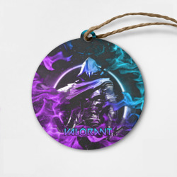 Деревянная игрушка круг Valorant omen