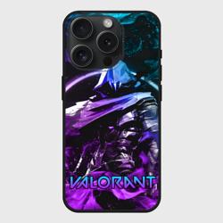 Чехол силиконовый для Apple iPhone 15 Pro матовый Valorant omen