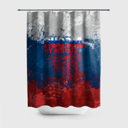 Штора 3D для ванной Russia my roots