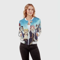 Женский бомбер 3D Все песонажи Хвост Феи - фото 2
