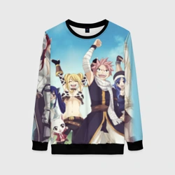 Женский свитшот 3D Все песонажи Хвост Феи