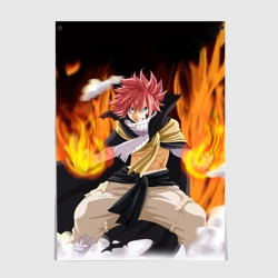 Постер Fairy Tail воинственный Нацу