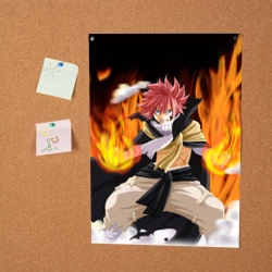 Постер Fairy Tail воинственный Нацу - фото 2