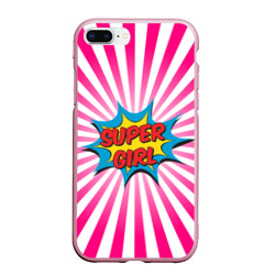 Чехол для iPhone 7Plus/8 Plus матовый Super Girl