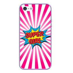 Чехол для iPhone 5/5S матовый Super Girl