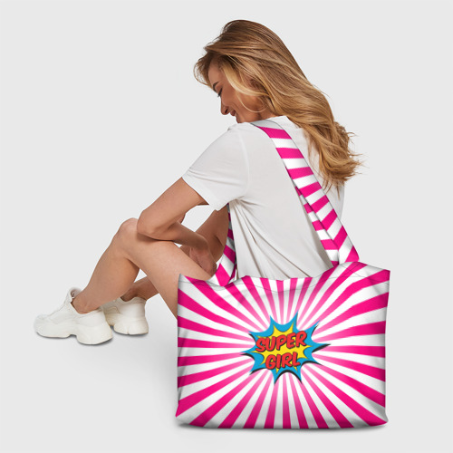 Пляжная сумка 3D Super Girl - фото 6