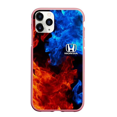 Чехол для iPhone 11 Pro Max матовый Honda, цвет баблгам