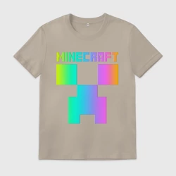 Мужская футболка хлопок Minecraft Creeper