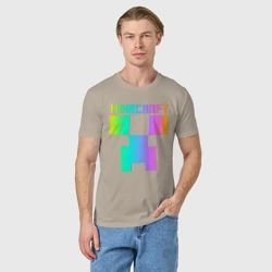Мужская футболка хлопок Minecraft Creeper - фото 2