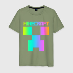 Мужская футболка хлопок Minecraft Creeper