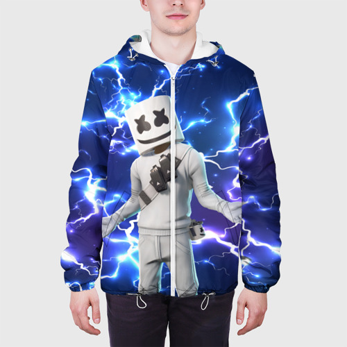 Мужская куртка 3D Fortnite x Marshmello, цвет 3D печать - фото 4