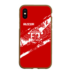 Чехол для iPhone XS Max матовый Russia
