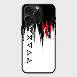Чехол силиконовый для Apple iPhone 15 Pro матовый The Witcher