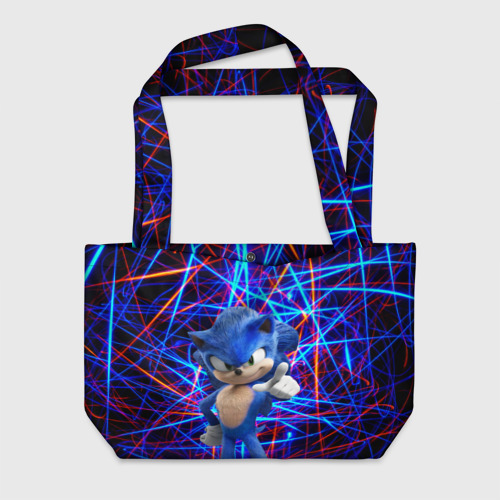 Пляжная сумка 3D Sonic тычет пальцем